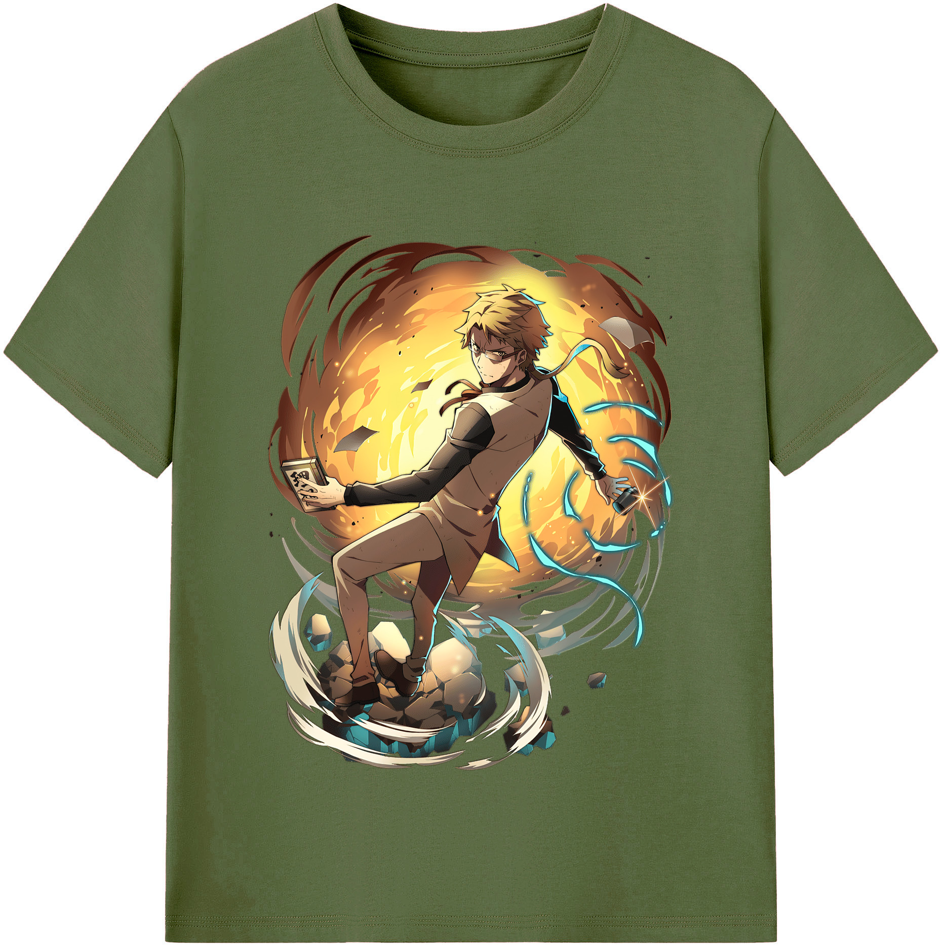 （画像用） 文豪ストレイドッグス Bungo Stray Dogs 綿100％半袖Tシャツ（フロントプリント）